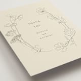 "floral stamp" - Wedding Thank You Postcards in Ivory by Baumbirdy - Detail