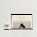 "floral stamp" - Wedding Thank You Postcards in Ivory by Baumbirdy - FREE Wedding Website