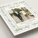 "Vintage Sketched" - Wedding Thank You Postcards in Wisteria by Jenna Holcomb - Detail
