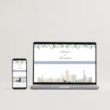 "Vintage Sketched" - Wedding Thank You Postcards in Wisteria by Jenna Holcomb - FREE Wedding Website