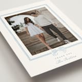 "Bow Frame" - Wedding Thank You Postcards in Lagoon by Leah Bisch - Detail