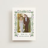 "Sierra" - Wedding Thank You Postcards in Spruce by Paper Sun Studio - Front