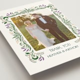 "Sierra" - Wedding Thank You Postcards in Spruce by Paper Sun Studio - Detail