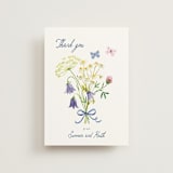 "Wildflower Romance" - Wedding Thank You Postcards in Ivory by frau brandt - Front
