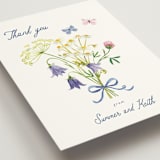 "Wildflower Romance" - Wedding Thank You Postcards in Ivory by frau brandt - Detail