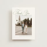 "Chic Script" - Wedding Thank You Postcards in Garden by Kelly Schmidt - Front