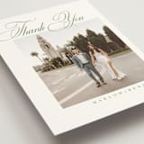 "Chic Script" - Wedding Thank You Postcards in Garden by Kelly Schmidt - Detail