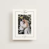 "Black Tie Elegance" - Wedding Thank You Postcards in Tuxedo by Nicoletta Savod - Front