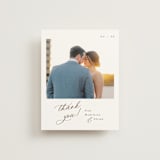 "Whimsy" - Wedding Thank You Postcards in Latte by Cara Scott - Front
