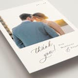 "Whimsy" - Wedding Thank You Postcards in Latte by Cara Scott - Detail