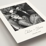 "modern classic" - Wedding Thank You Postcards in Jasmine by Pippa Shaw - Detail