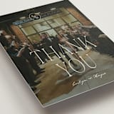 "Hayes" - Wedding Thank You Postcards in Forest by Blustery August - Detail