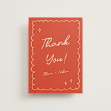 "Party On!" - Wedding Thank You Postcards in Sangria Spark by Zove Ahhh - Front
