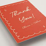 "Party On!" - Wedding Thank You Postcards in Sangria Spark by Zove Ahhh - Detail