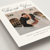 "Terra" - Wedding Thank You Postcards in Snow by Pixel and Hank - Detail