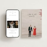 "From This Moment On" - Wedding Thank You Postcards in Classique by Design Lotus - FREE Wedding Website