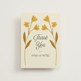 "Vintage Wildflowers" - Wedding Thank You Postcards in Yolk by Morgan Kendall - Front