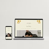 "Vintage Wildflowers" - Wedding Thank You Postcards in Yolk by Morgan Kendall - FREE Wedding Website