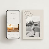 "kinkaid" - Wedding Thank You Postcards in Ivory by Carolyn Nicks - FREE Wedding Website