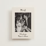 "simple monogram" - Wedding Thank You Postcards in Lace by Cass Loh - Front