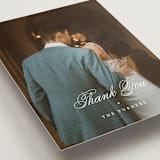 "Timeless Together" - Wedding Thank You Postcards in Tuxedo by Carolyn MacLaren - Detail