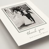"signature monogram" - Wedding Thank You Postcards in Sage by Sara Hicks Malone - Detail