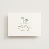 "Alento" - Wedding Thank You Postcards in Celeste by Pati Cascino - Front