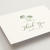 "Alento" - Wedding Thank You Postcards in Celeste by Pati Cascino - Detail