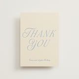 "Luxe" - Wedding Thank You Postcards in Ocean by Baumbirdy - Front