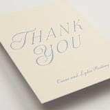 "Luxe" - Wedding Thank You Postcards in Ocean by Baumbirdy - Detail