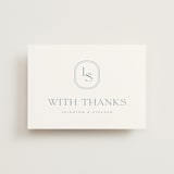 "Leighton" - Wedding Thank You Postcards in Lakeshore Blue by Jennifer Postorino - Front