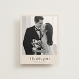 "Ayumi" - Wedding Thank You Postcards in Ivory by Melanie Kosuge - Front