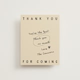 "Modern Fairy Tale" - Wedding Thank You Postcards in Linen by Helena Vitto - Front