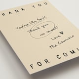 "Modern Fairy Tale" - Wedding Thank You Postcards in Linen by Helena Vitto - Detail
