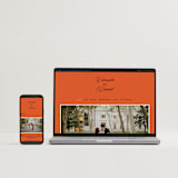 "Bold and Demure" - Wedding Thank You Postcards in Amaro by Claire - FREE Wedding Website