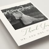 "Eternal Grace" - Wedding Thank You Postcards in Leaf by Sherley Ferreira - Detail