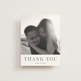 "Embellished Note" - Wedding Thank You Postcards in Tuxedo by tuldok - Front