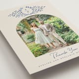 "Pavilion" - Wedding Thank You Postcards in Navy by Petra Kern - Detail