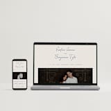 "Pavilion" - Wedding Thank You Postcards in Navy by Petra Kern - FREE Wedding Website