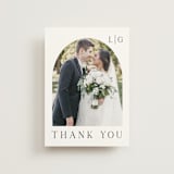 "Countryside Villa" - Wedding Thank You Postcards in Noir by Shiny Penny Studio - Front