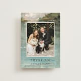 "Reflections" - Wedding Thank You Postcards in Lake by Lindsay Megahed - Front