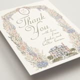 "Charlotte" - Wedding Thank You Postcards in Petal by Jenna Holcomb - Detail