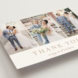 "Avery" - Wedding Thank You Postcards in Dusty Pink by Jennifer Postorino - Detail