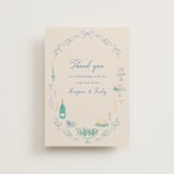 "Dining" - Wedding Thank You Postcards in Pastel by Elly - Front