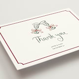 "Holidays ink doodles" - Wedding Thank You Postcards in Enchanted Holiday by Cass Loh - Detail