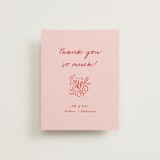 "Love in Bloom" - Wedding Thank You Postcards in Brick by Julia Liverton - Front