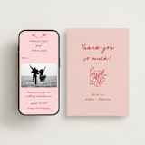 "Love in Bloom" - Wedding Thank You Postcards in Brick by Julia Liverton - FREE Wedding Website