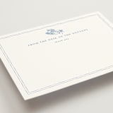 "Amalfi Blue" - Wedding Thank You Postcards in Blue Mist by Design Lotus - Detail