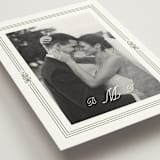 "Court" - Wedding Thank You Postcards in Leaf by Kate Ahn - Detail