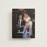 "Deluxe" - Wedding Thank You Postcards in Blueberry by Carolyn MacLaren - Front